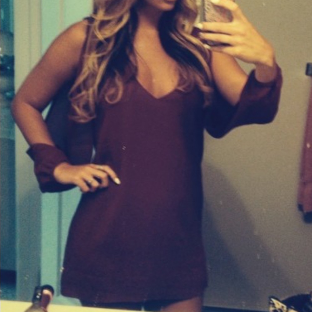 Tobi open sleeve dress
